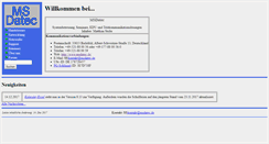 Desktop Screenshot of msdatec.de