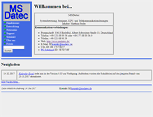 Tablet Screenshot of msdatec.de